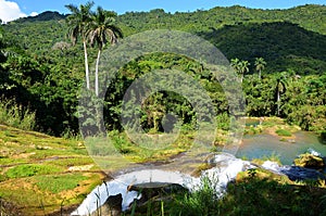 Waterfalls El Niche, Cienfuegos, Cuba photo