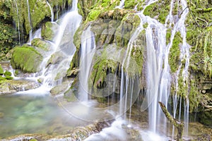 Waterfalls at Entzia mountain range (Spain)