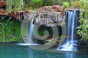 Waterfalls at Fern Pool in Karijini National Park, Australia