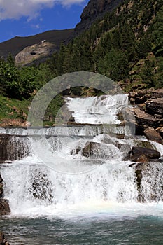 Waterfalls Gradas de Soaso in Ordesa Park photo