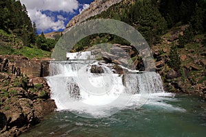 Waterfalls Gradas de Soaso in Ordesa Park photo