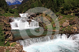 Waterfalls Gradas de Soaso in Ordesa Park photo