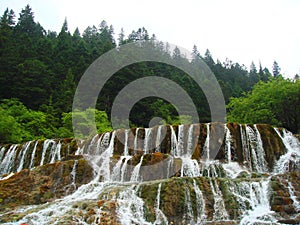 waterfalls group of jiuzhai valley