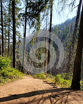 Waterfalls and hiking around the pacific northwest Columbia River Gorge Oregon