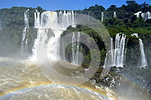 Waterfall in the Iguazu national park photo