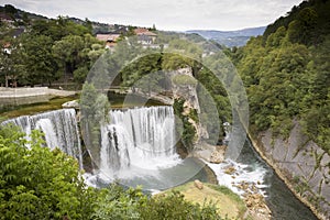 Waterfalls in Jajce, BiH photo