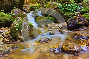 Waterfalls Janosikove Diery in Slovakia