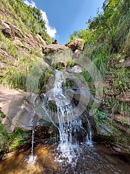 Waterfalls in the jungle of southamerica landscape photo