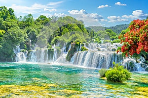 Waterfalls in Krka National Park, Croatia