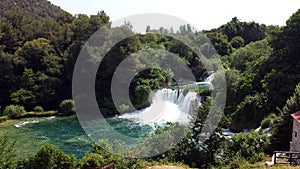 Waterfalls in the Krka National Park, Croatia