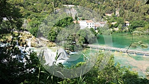 Waterfalls in the Krka National Park, Croatia