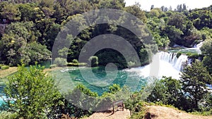 Waterfalls in the Krka National Park, Croatia