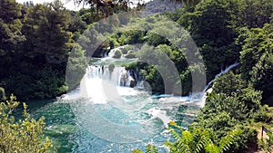 Waterfalls in the Krka National Park, Croatia