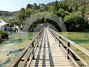 Waterfalls in the Krka National Park, Croatia