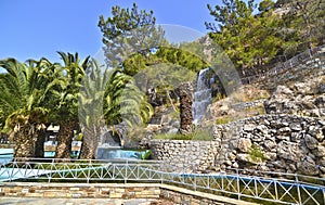 Waterfalls at Loutraki Greece