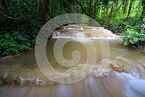 Waterfalls in the middle of the forest