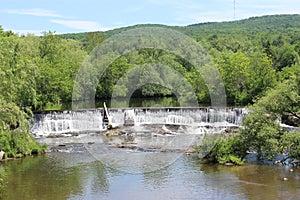Waterfalls on Missisquoi in Abercorn, Quebec