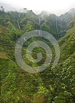 Waterfalls and mist - Kauai photo