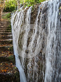 Waterfalls at Monasterio de Piedra, Zaragoza, Aragon, Spain