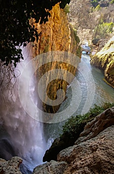 Waterfalls at Monasterio de Piedra, Zaragoza, Aragon, Spain