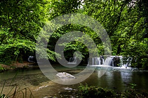 Waterfalls of Monte Gelato in the Valle del Treja near Mazzano Romano, Lazio, Italy