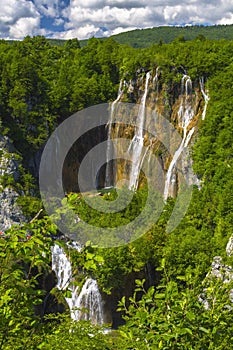 Waterfalls in National park Plitvice