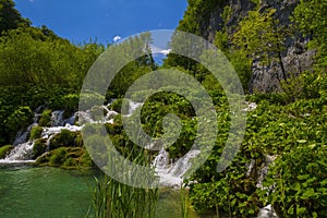 Waterfalls in National park Plitvice