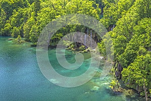 Waterfalls in National park Plitvice