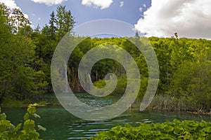 Waterfalls in National park Plitvice