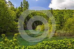 Waterfalls in National park Plitvice