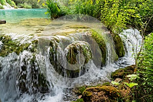 Waterfalls from Natural National Park of Plitvice, Croatia