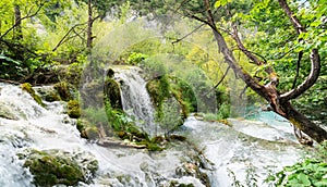 Waterfalls from Natural National Park of Plitvice, Croatia