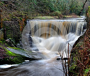 Waterfalls on Pendle Water