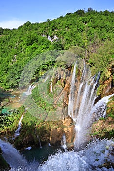 Waterfalls in Plitvice, Croatia