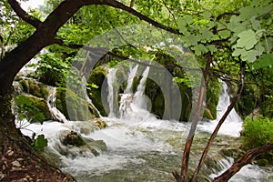 Waterfalls in Plitvice, Croatia