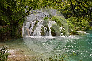 Waterfalls in Plitvice, Croatia