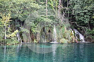 Waterfalls in the Plitvice Lakes National Park
