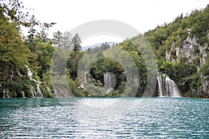 Waterfalls in the Plitvice Lakes National Park