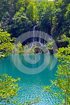 Waterfalls in Plitvice Lakes National Park