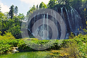 Waterfalls in Plitvice Lakes National Park