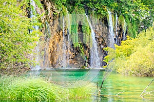 Waterfalls in Plitvice Lakes National Park