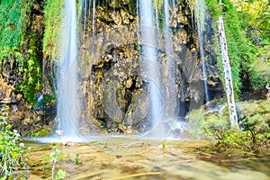 Waterfalls in Plitvice Lakes National Park