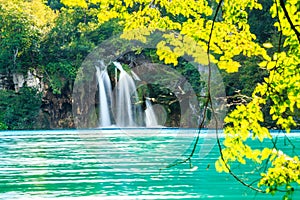 Waterfalls in Plitvice Lakes National Park