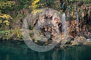 Waterfalls in Plitvice Lakes National Park, Croatia