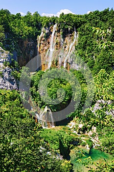 Waterfalls in Plitvice National Park