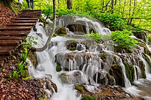 The waterfalls of Plitvice National Park