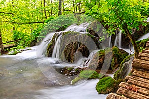 The waterfalls of Plitvice National Park