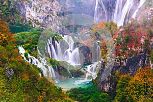 Waterfalls, Plitvice National Park, Croatia