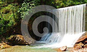 waterfalls in Plitvice National Park in Croatia