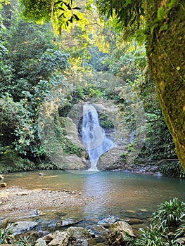 Waterfalls of pure water at La Danta photo